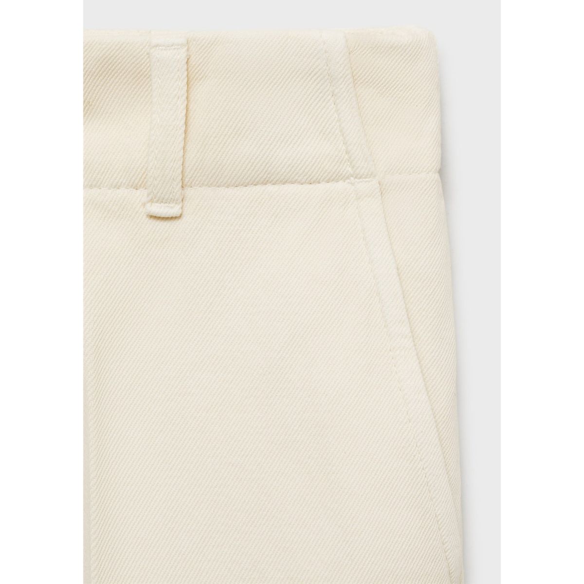 MANGO - Pantalónn 100% Algodón Wide Leg Mujer Mango