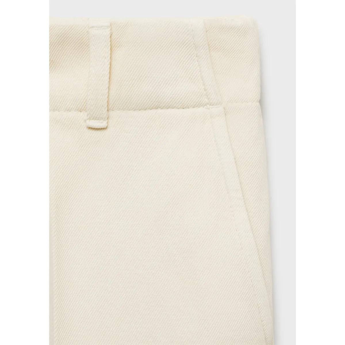 MANGO - Pantalónn 100% Algodón Wide Leg Mujer Mango