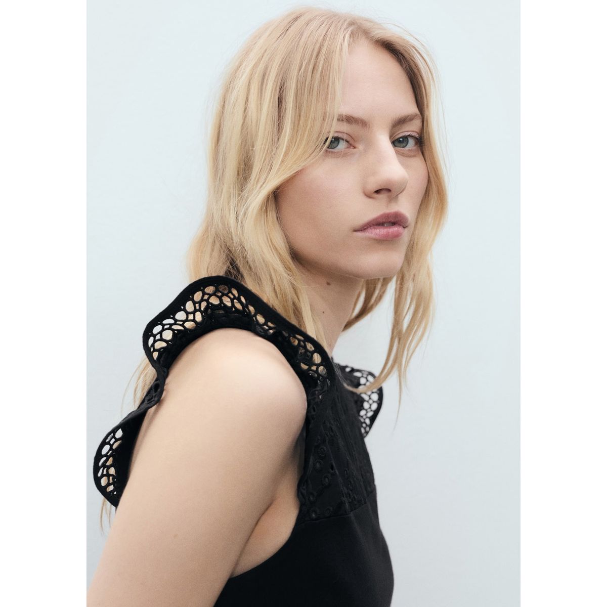 MANGO - Top 100% Algodón Mujer Mango