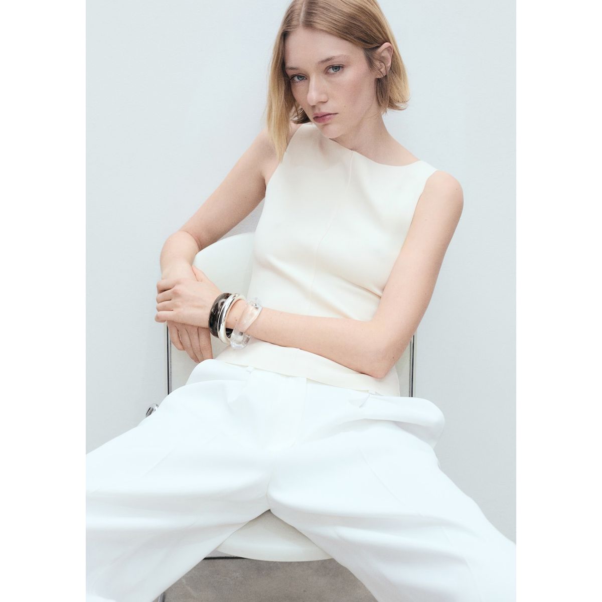 MANGO - Top Casual Mujer Mango