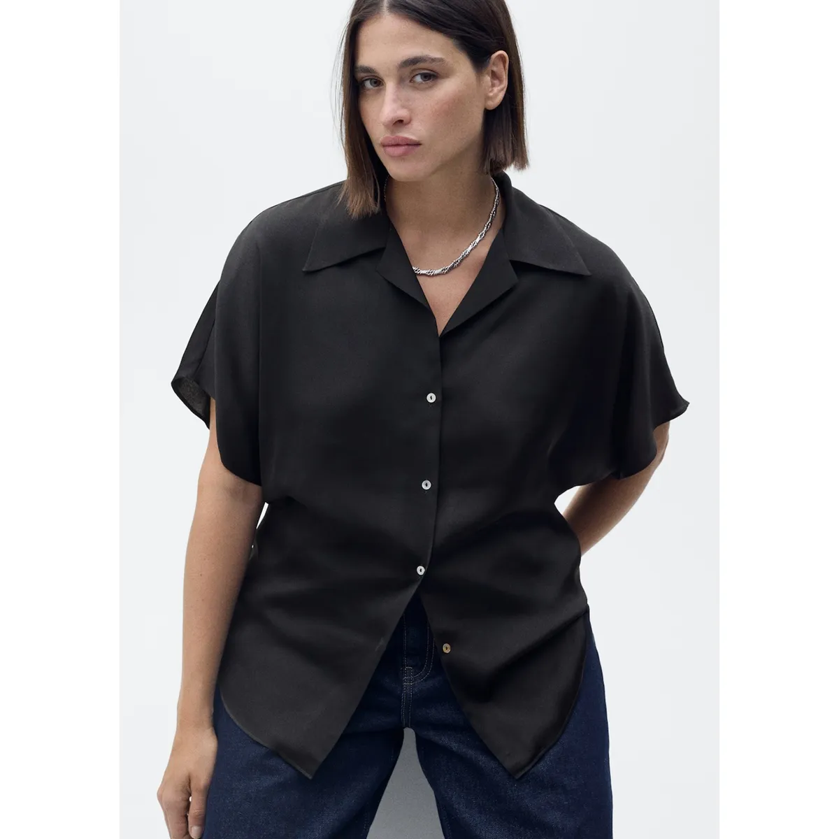 MANGO - Blusa Casual Mujer Mango