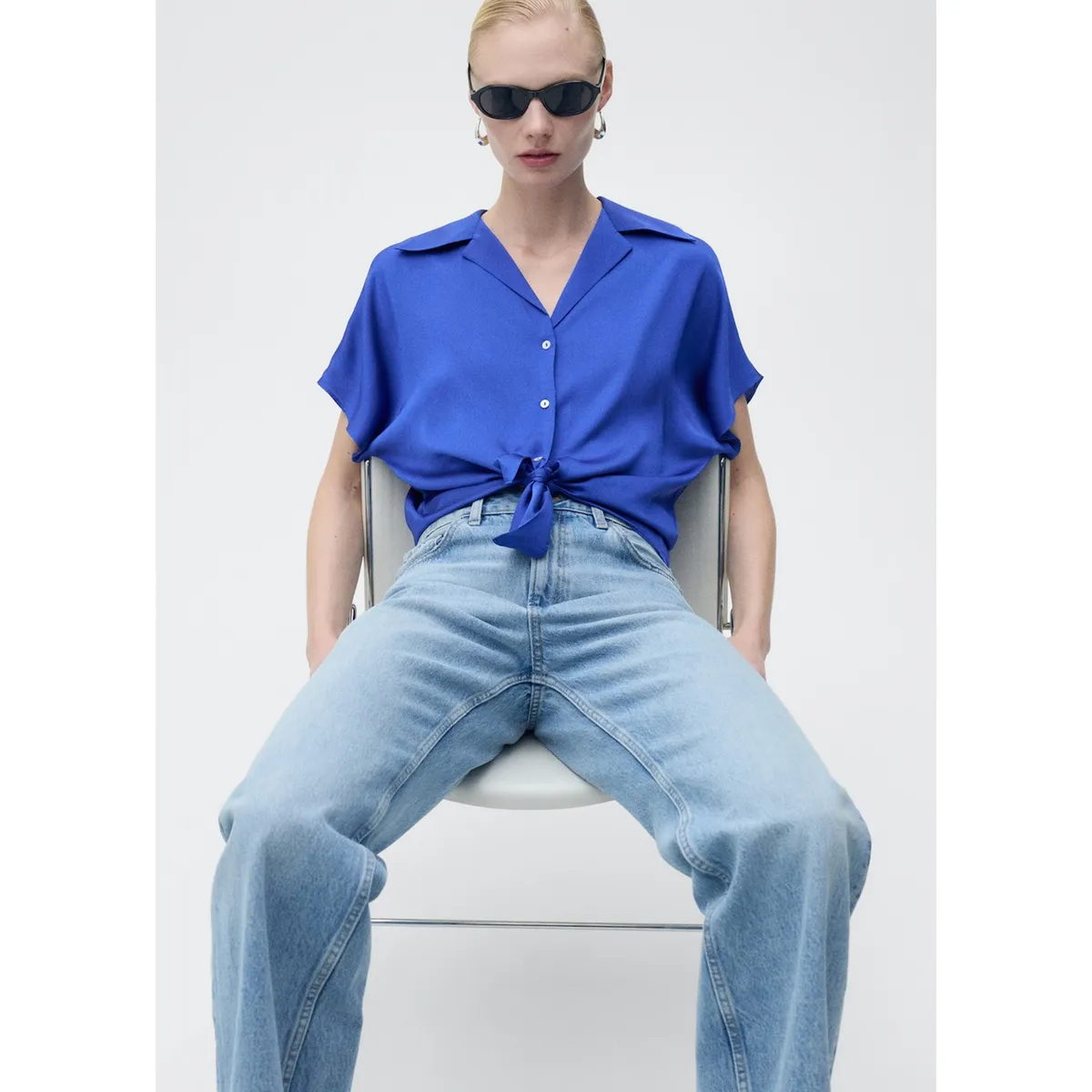 MANGO - Blusa Casual Mujer Mango