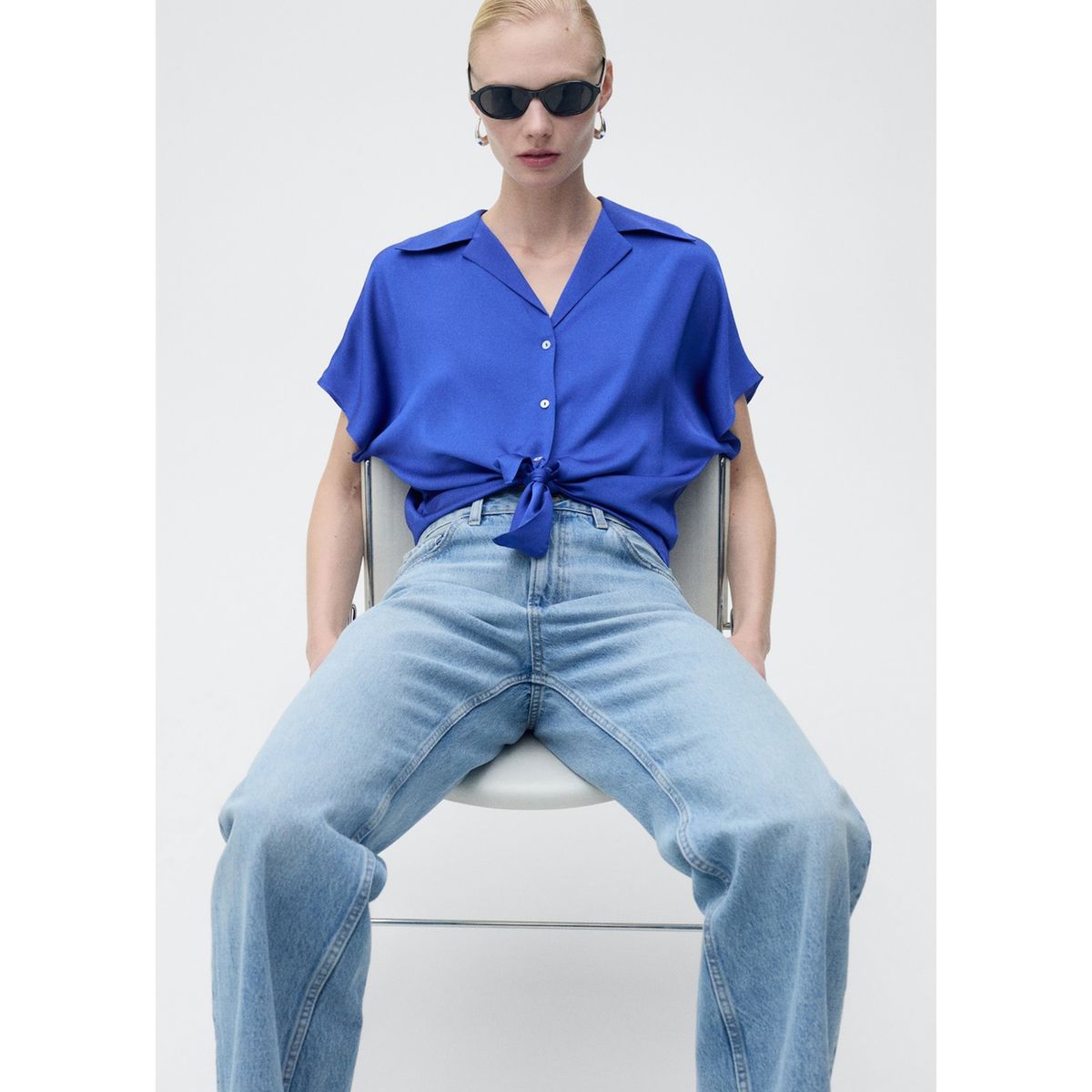 MANGO - Blusa Casual Mujer Mango