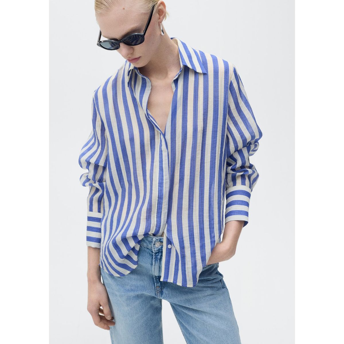 MANGO - Blusa Casual Mujer Mango