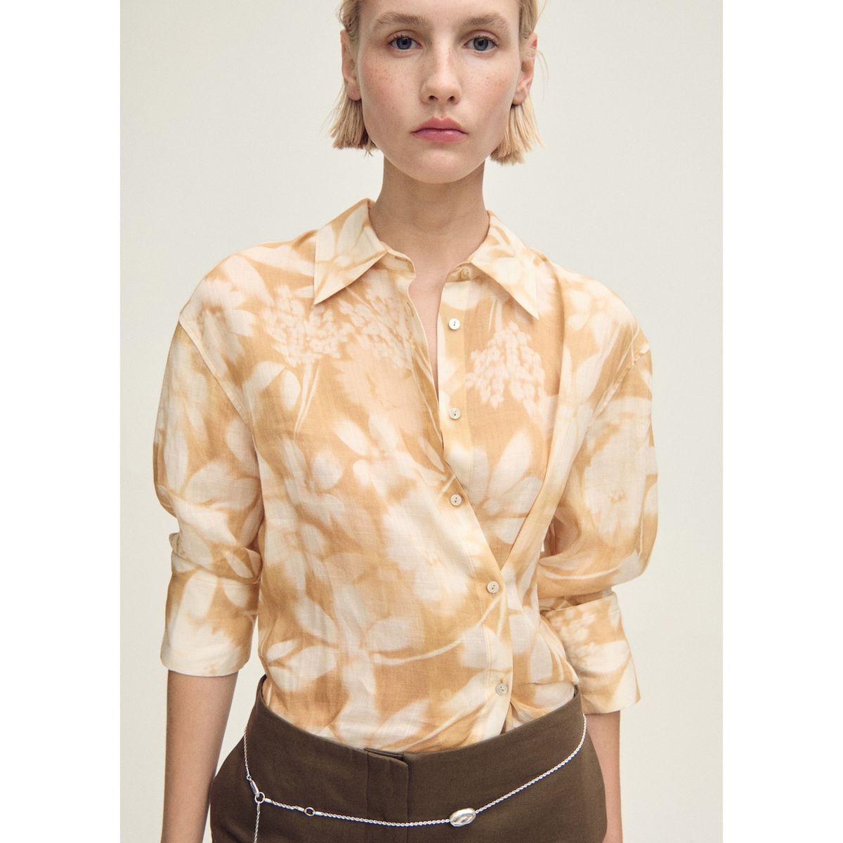 MANGO - Blusa Casual Mujer Mango