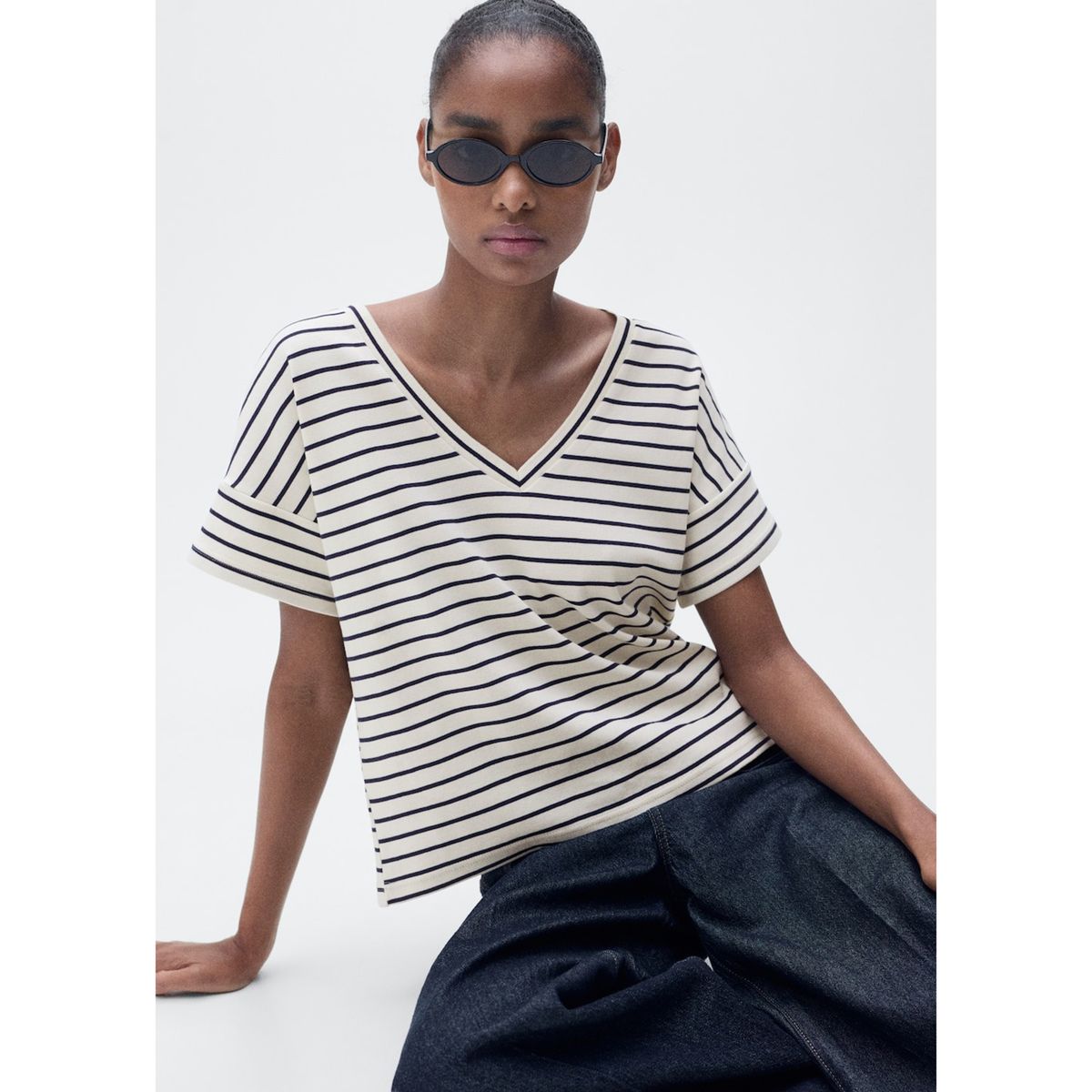 MANGO - Polo 100% Algodón Mujer Mango