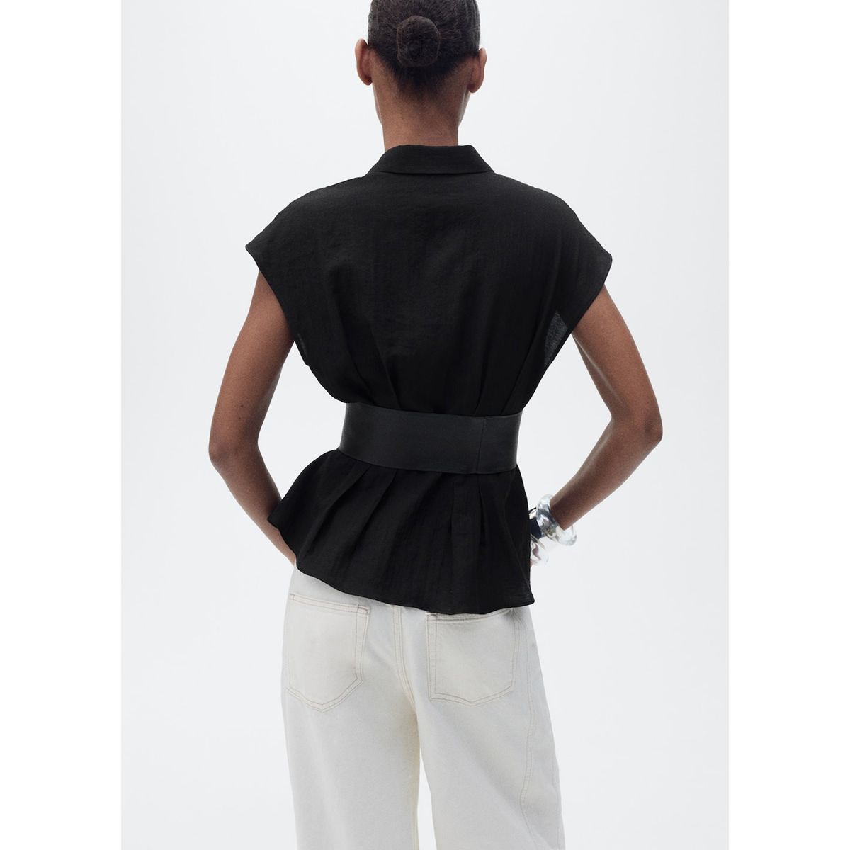 MANGO - Blusa Casual Mujer Mango