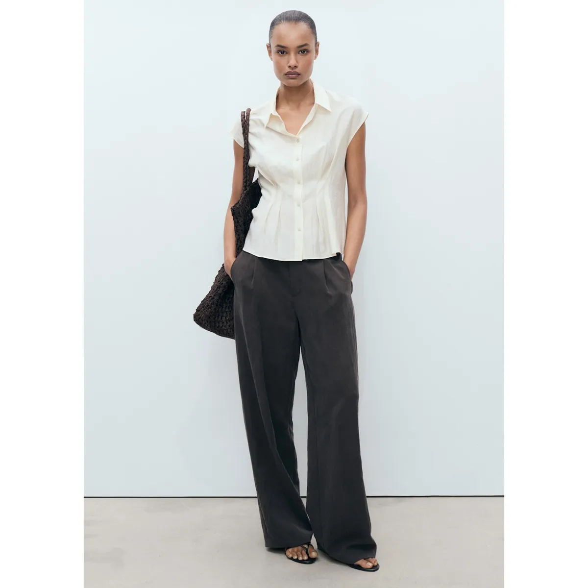 MANGO - Blusa Casual Mujer Mango