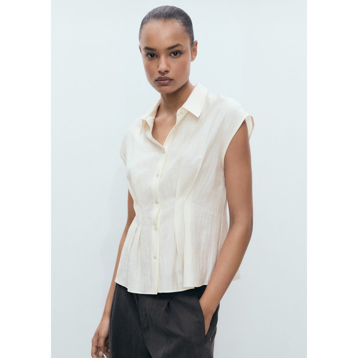 MANGO - Blusa Casual Mujer Mango