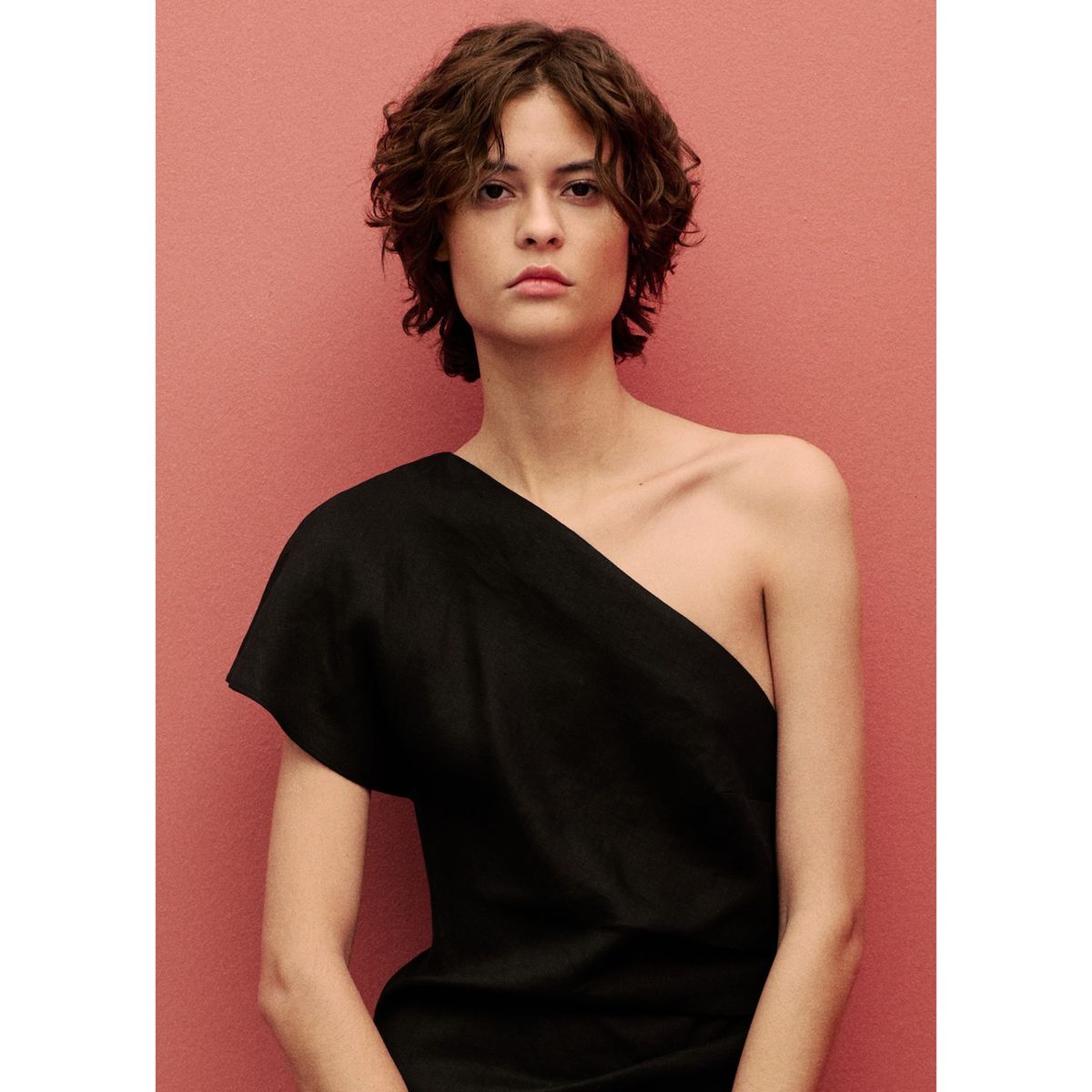 MANGO - Vestido Largo De Lino Mujer Mango