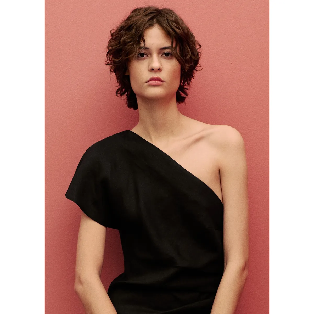 MANGO - Vestido Largo De Lino Mujer Mango