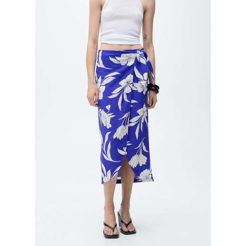 MANGO - Falda Larga Casual Mujer Mango