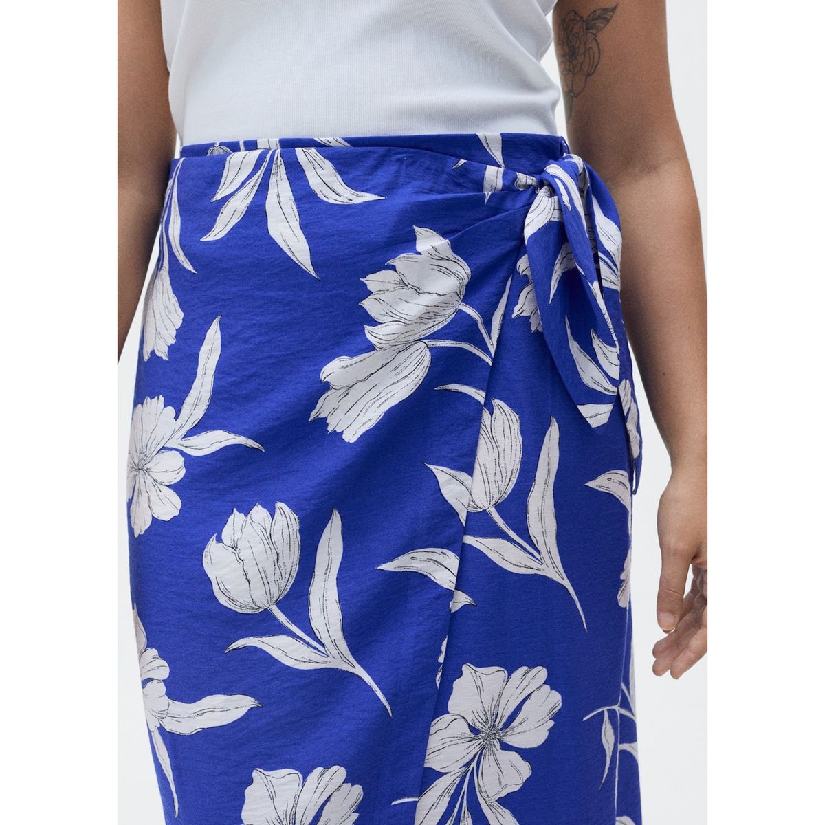 MANGO - Falda Larga Casual Mujer Mango