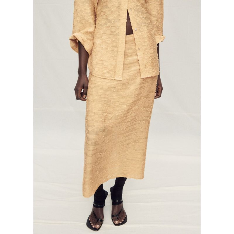 MANGO - Falda Larga Casual Mujer Mango