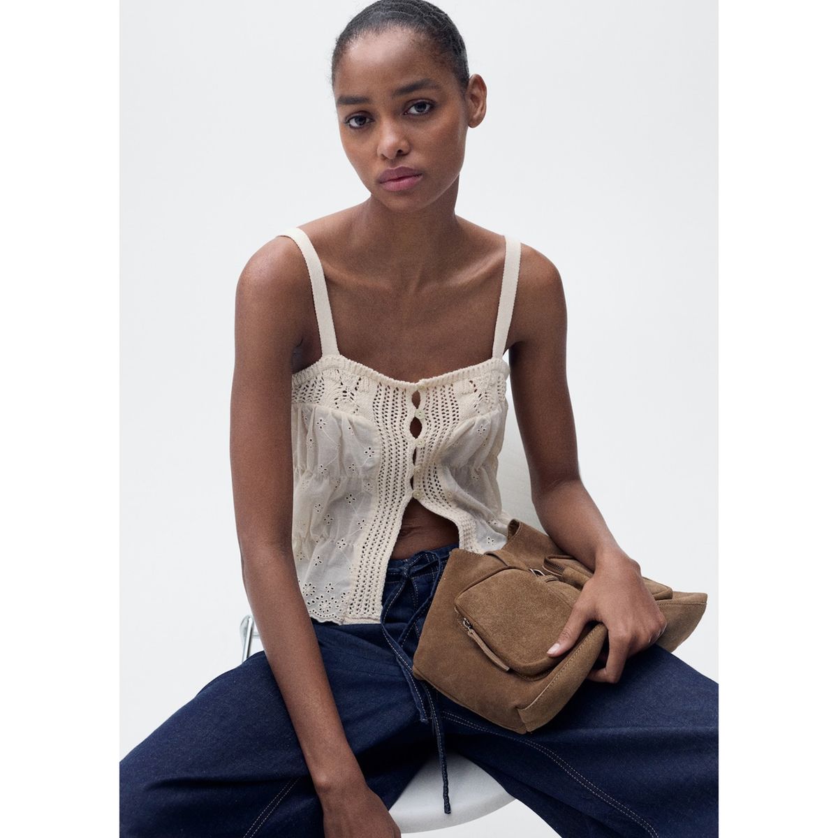 MANGO - Top Casual Mujer Mango