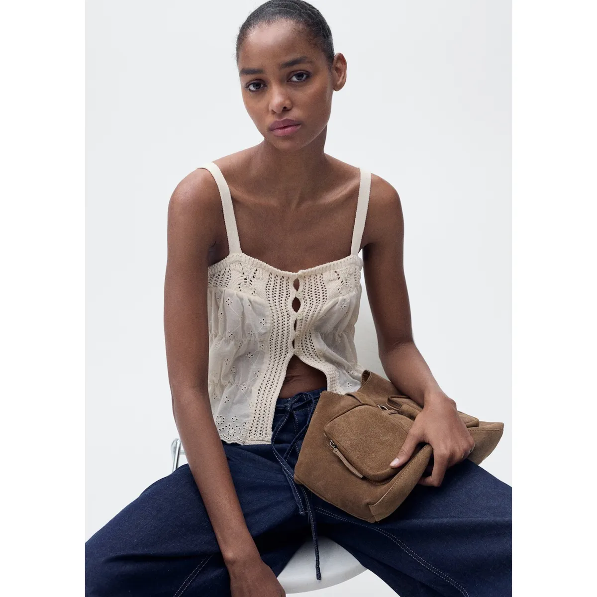 MANGO - Top Casual Mujer Mango