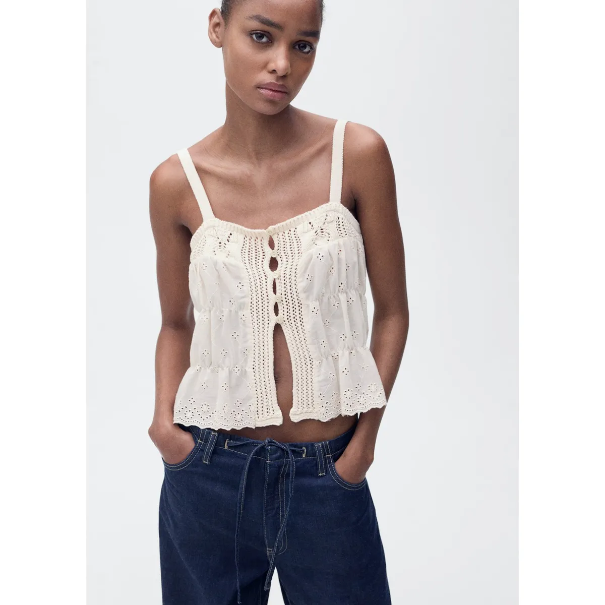 MANGO - Top Casual Mujer Mango