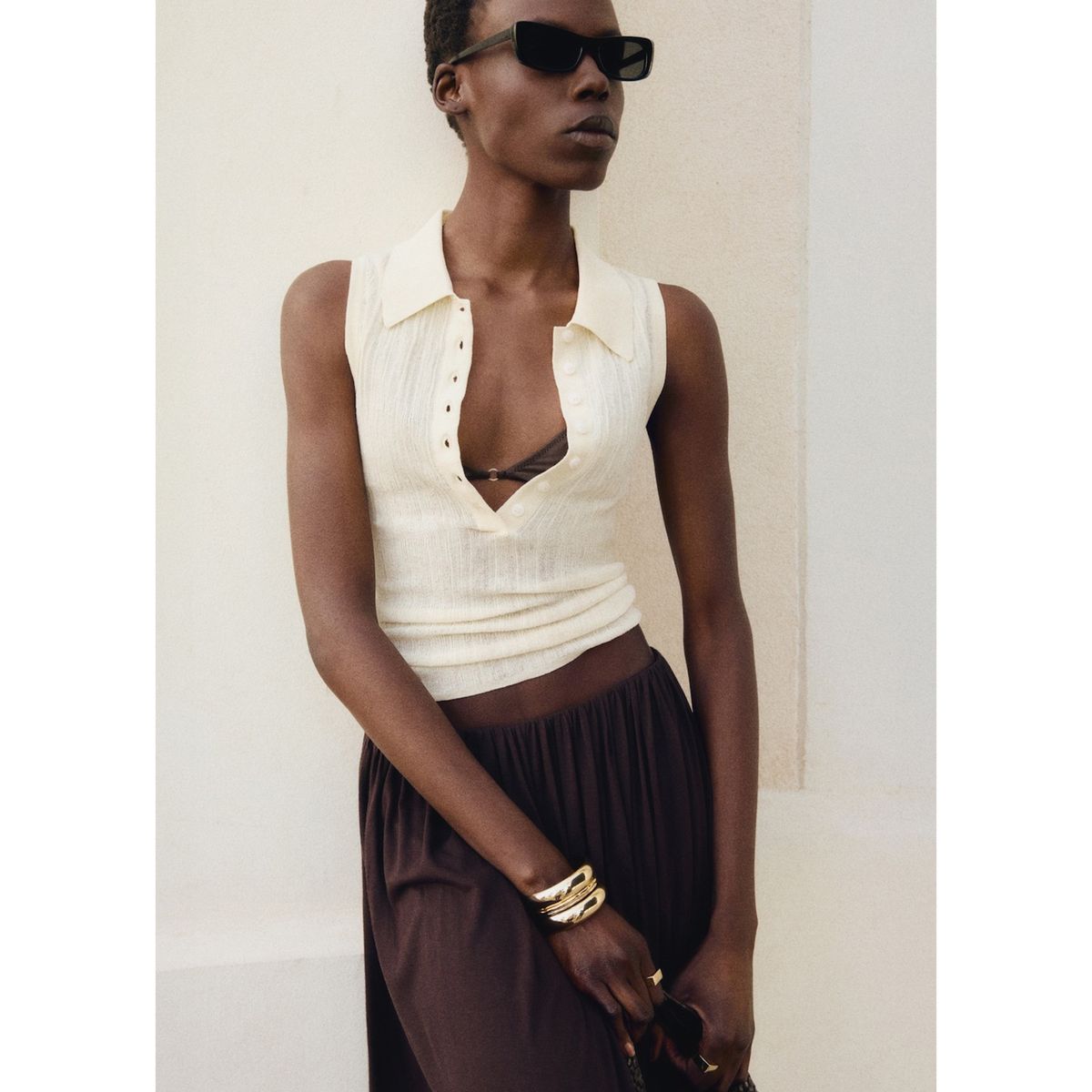 MANGO - Top Casual Mujer Mango