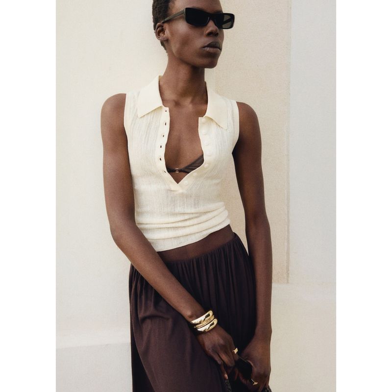 MANGO - Top Casual Mujer Mango