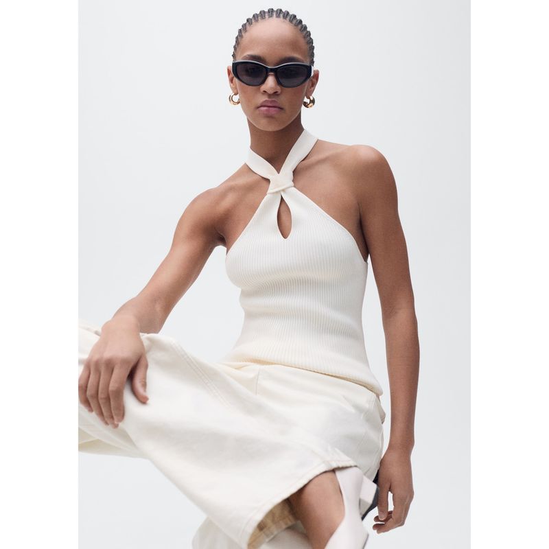 MANGO - Top Casual Mujer Mango