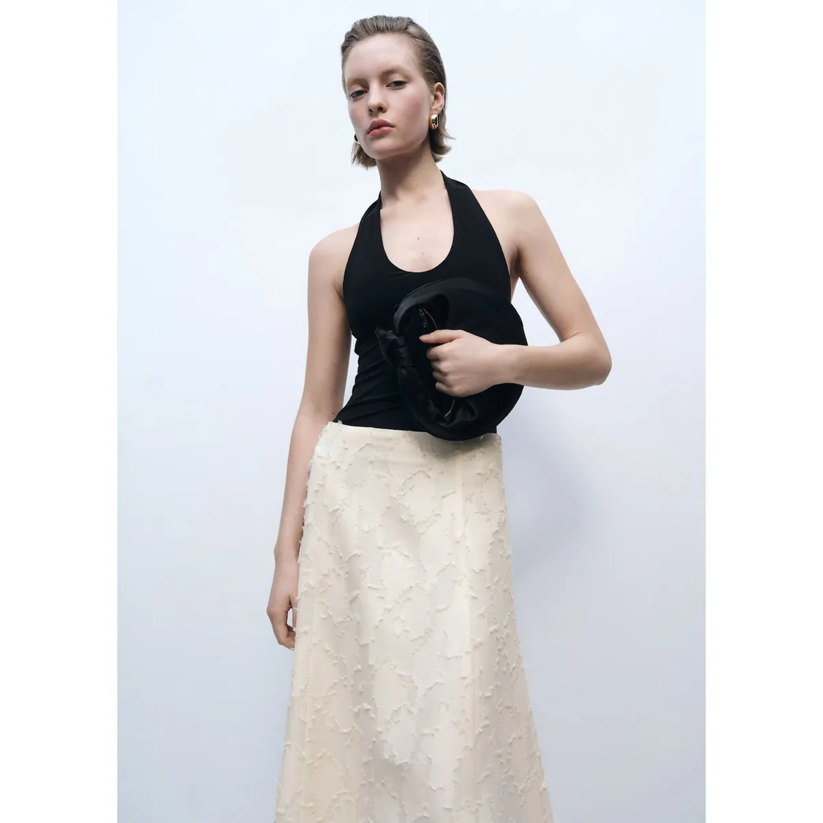 MANGO - Falda Larga Casual Mujer Mango