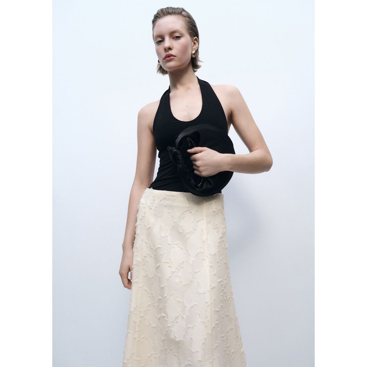 MANGO - Falda Larga Casual Mujer Mango