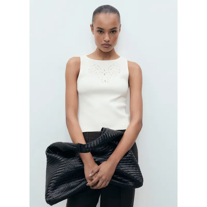 MANGO - Top Casual Mujer Mango