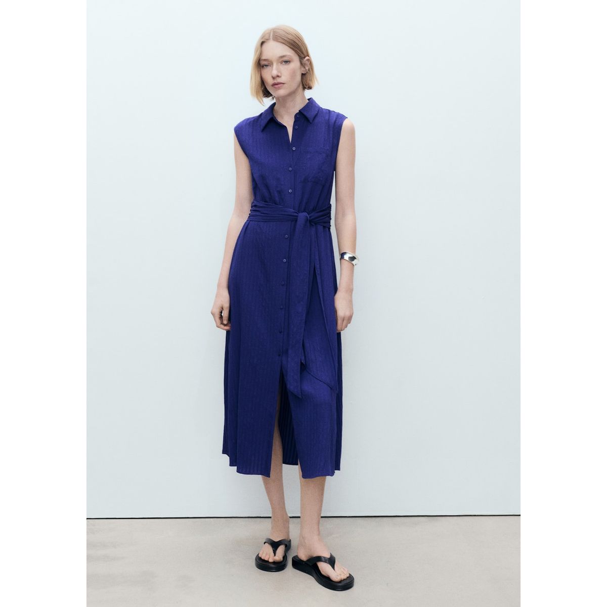 MANGO - Vestido Largo Casual Mujer Mango