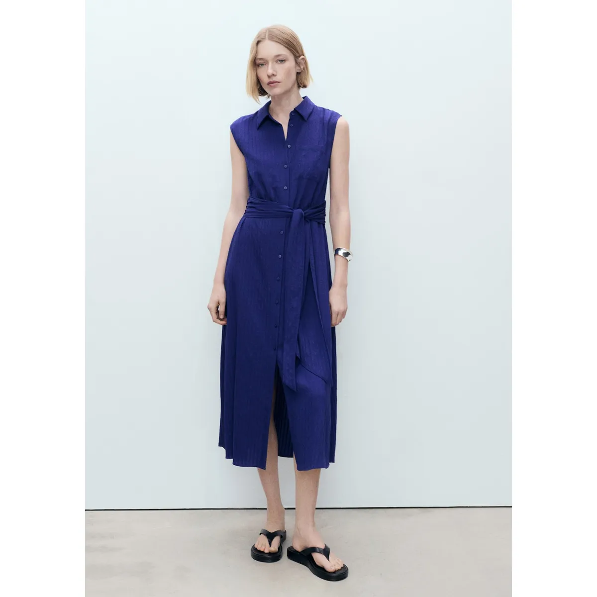 MANGO - Vestido Largo Casual Mujer Mango