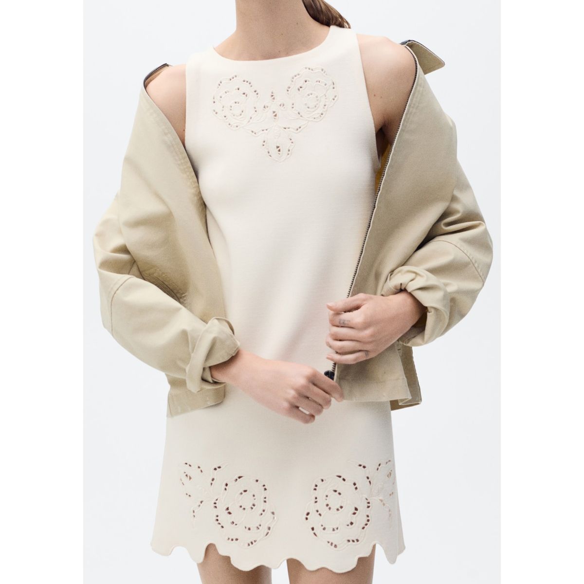 MANGO - Vestido Corto Casual Mujer Mango