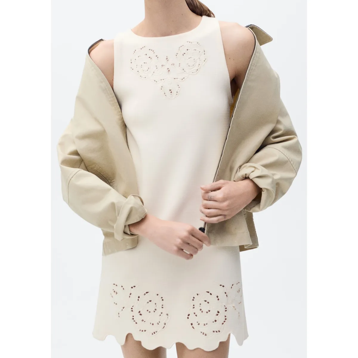 MANGO - Vestido Corto Casual Mujer Mango