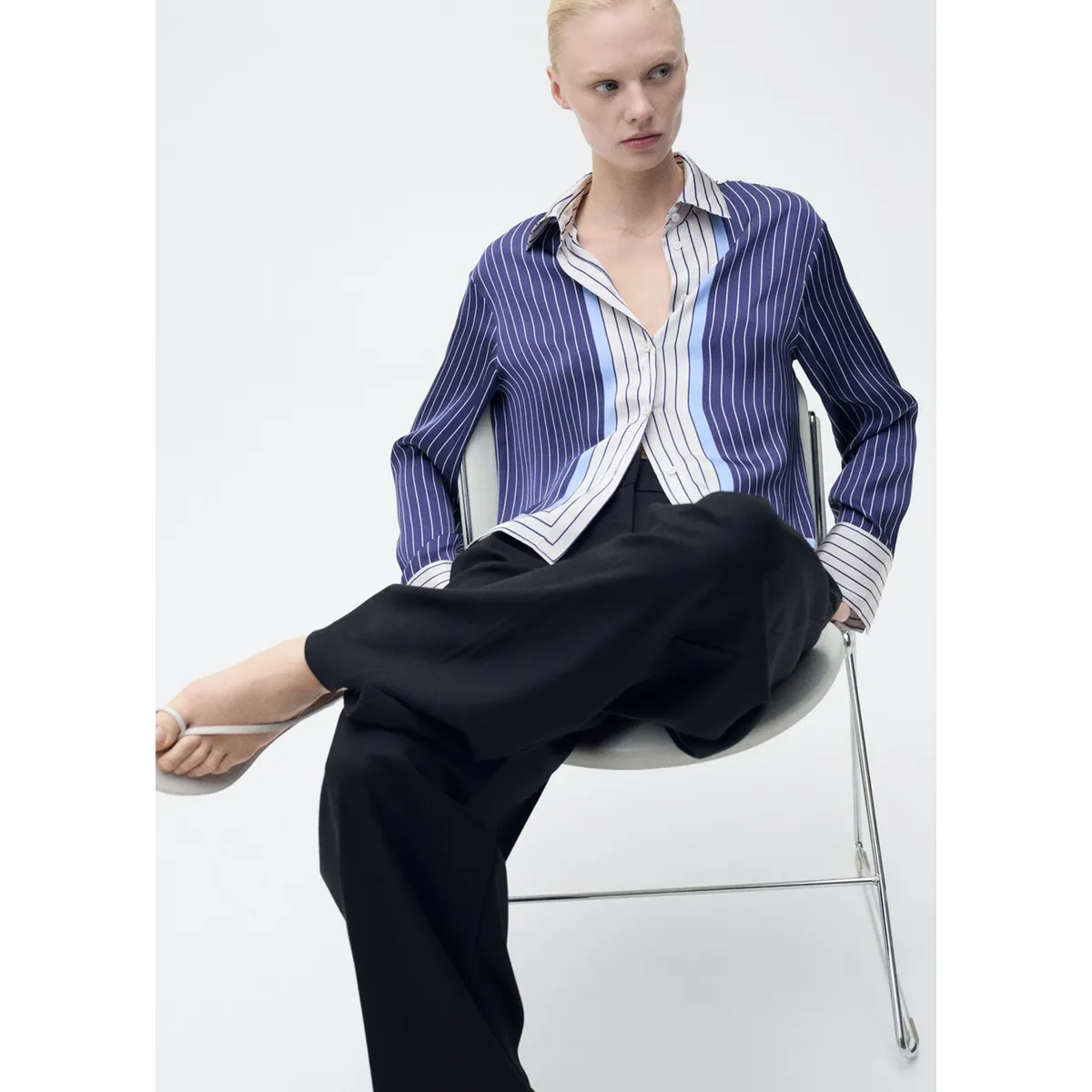 MANGO - Blusa Casual Mujer Mango