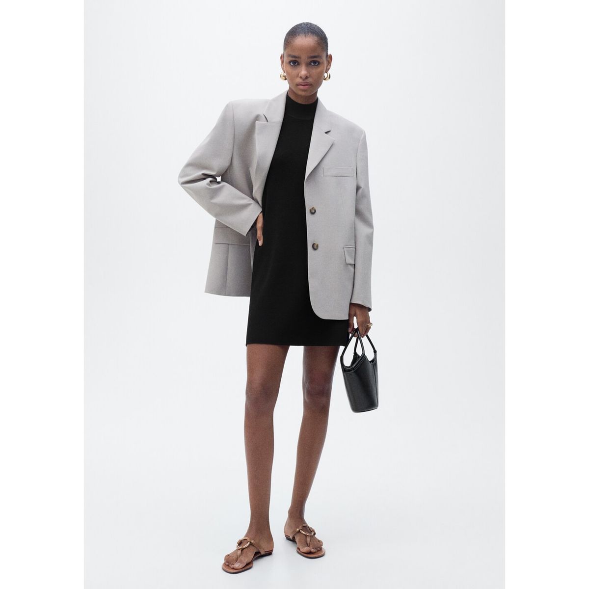 MANGO - Vestido Corto Casual Mujer Mango