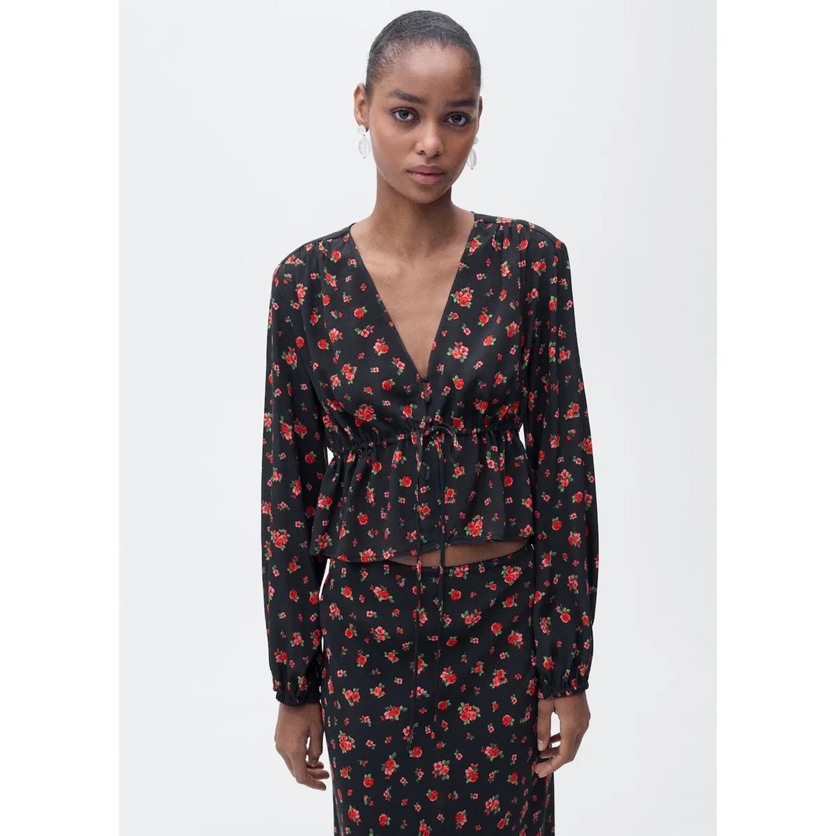 MANGO - Blusa Casual Mujer Mango