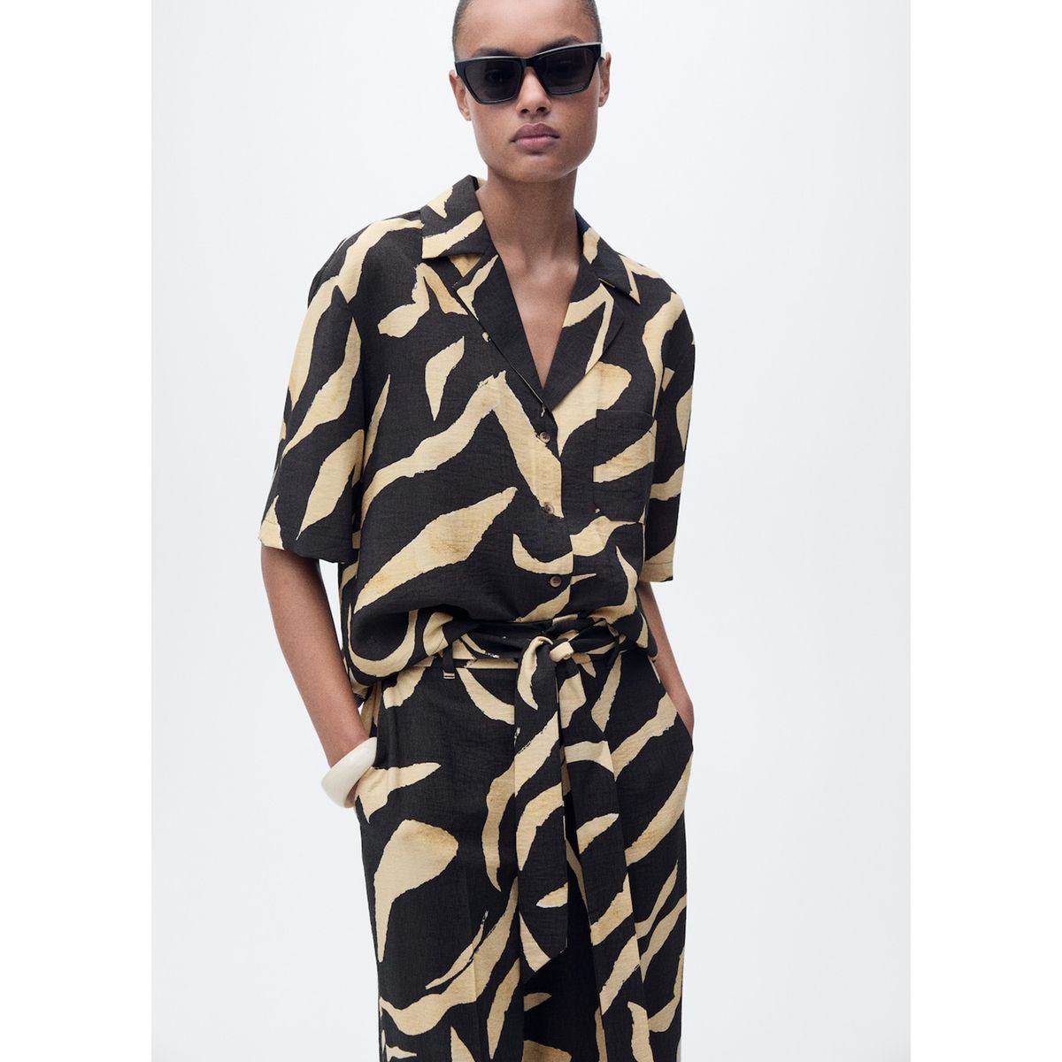 MANGO - Pantalón Recto Mujer Mango