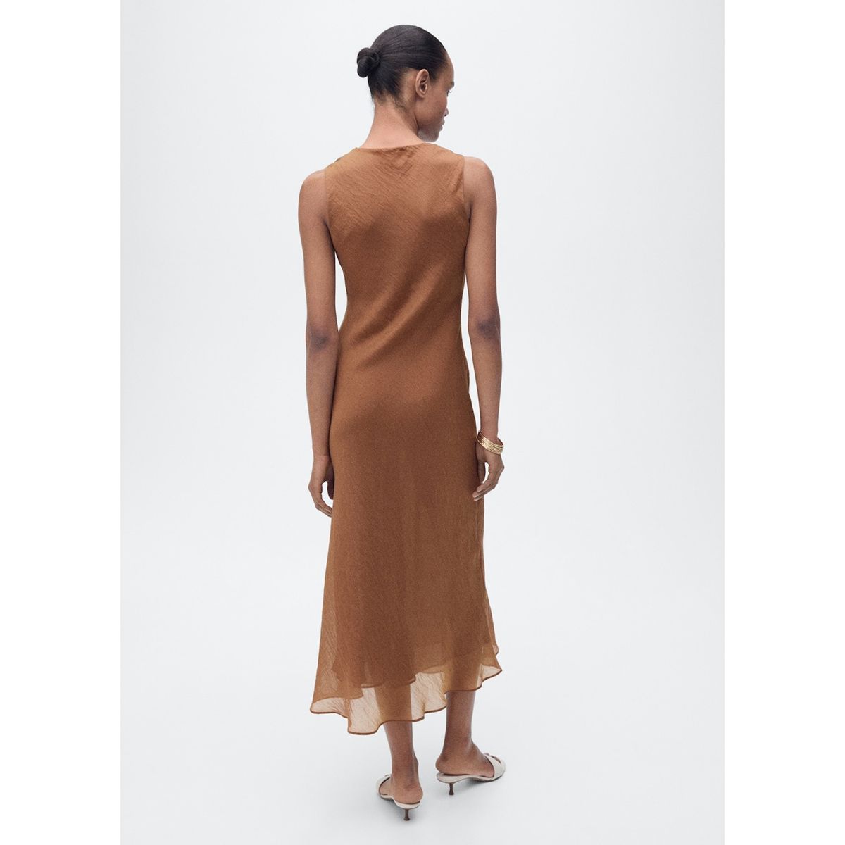 MANGO - Vestido Largo Casual Mujer Mango