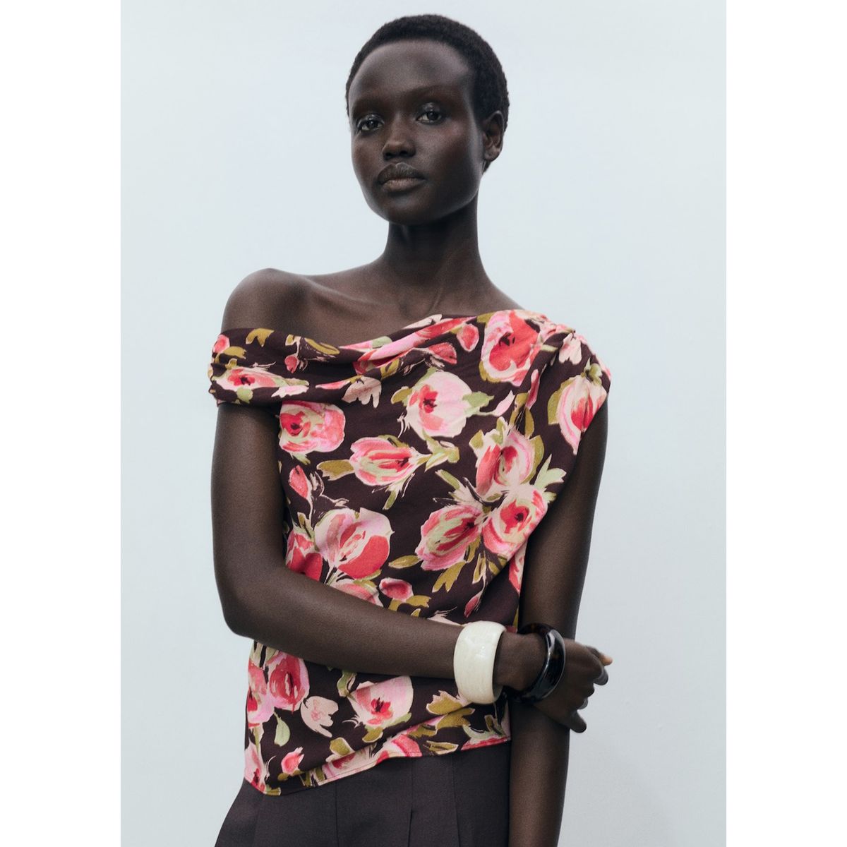 MANGO - Blusa Casual Mujer Mango