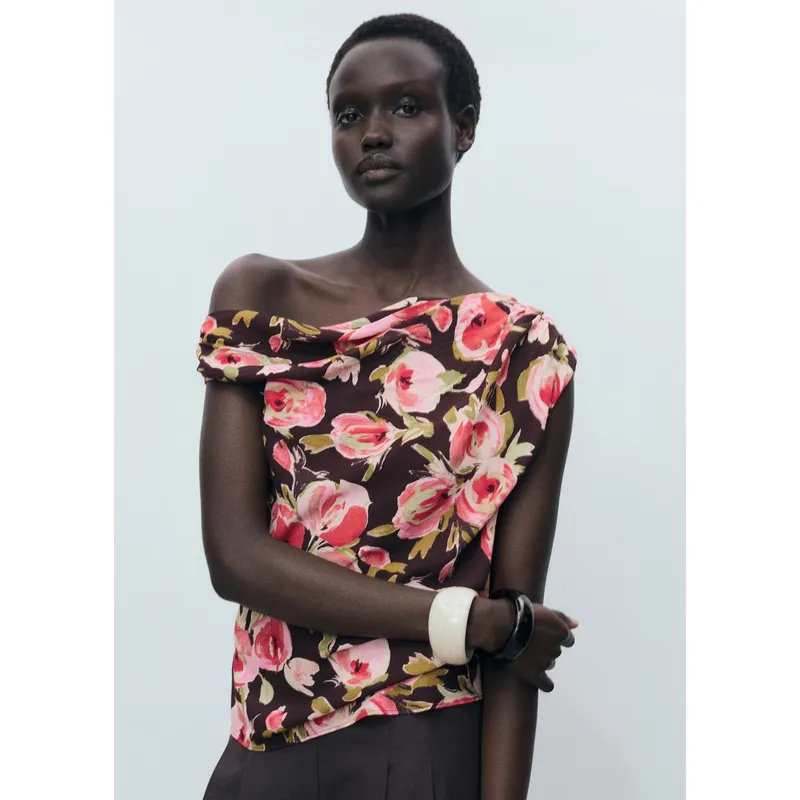 MANGO - Blusa Casual Mujer Mango