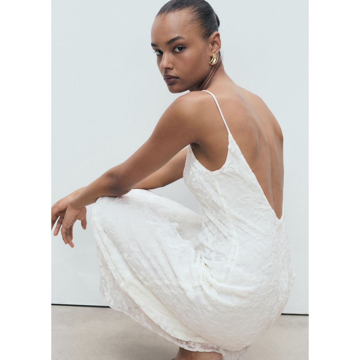 MANGO - Vestido Largo Casual Mujer Mango