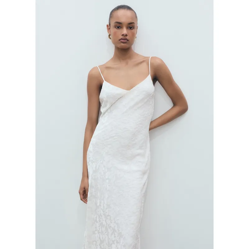 MANGO - Vestido Largo Casual Mujer Mango