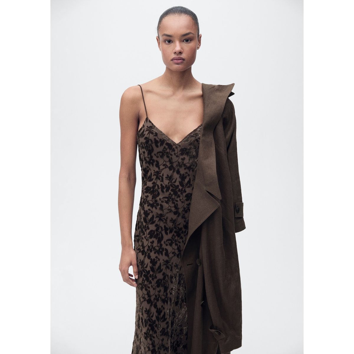 MANGO - Vestido Largo Casual Mujer Mango