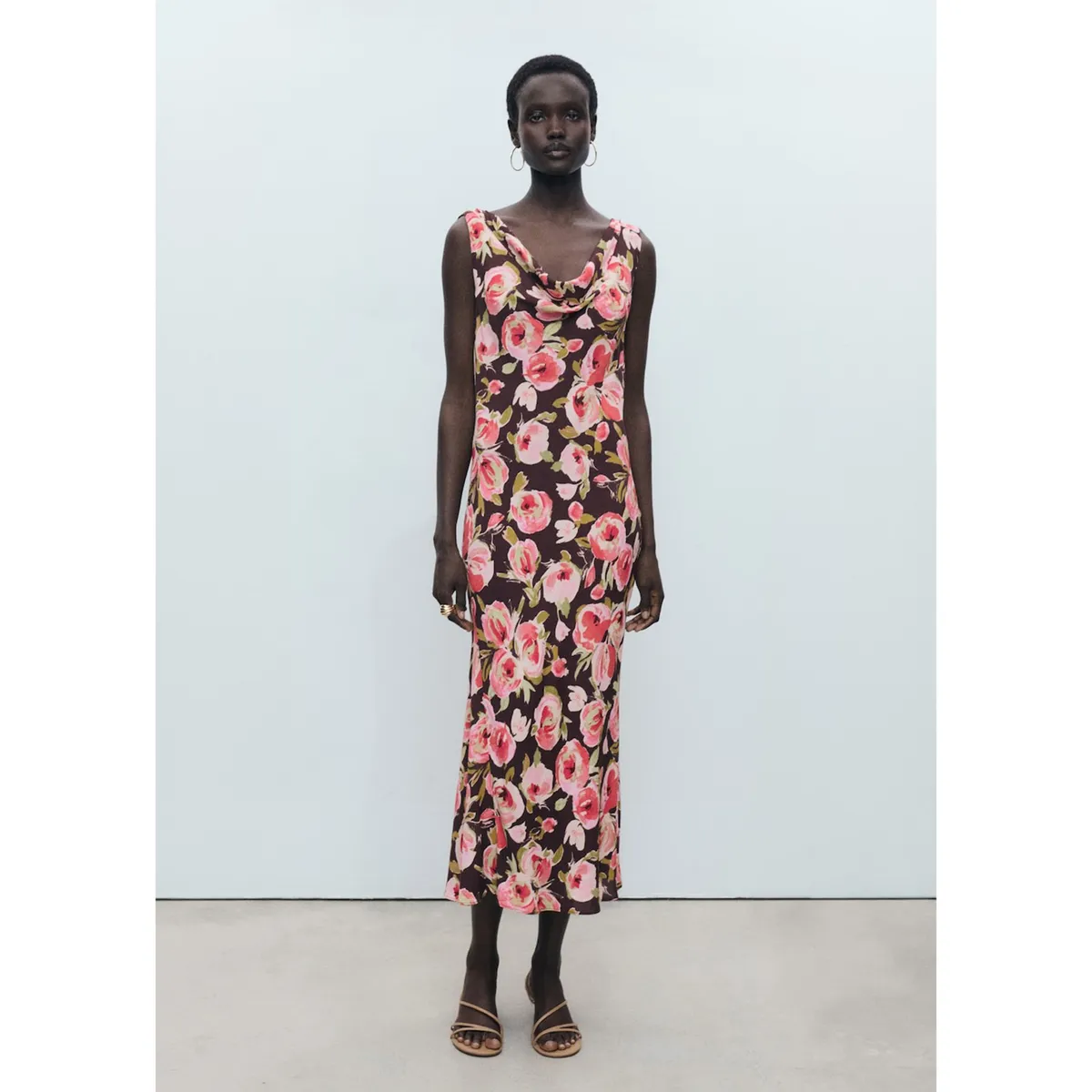 MANGO - Vestido Largo Casual Mujer Mango