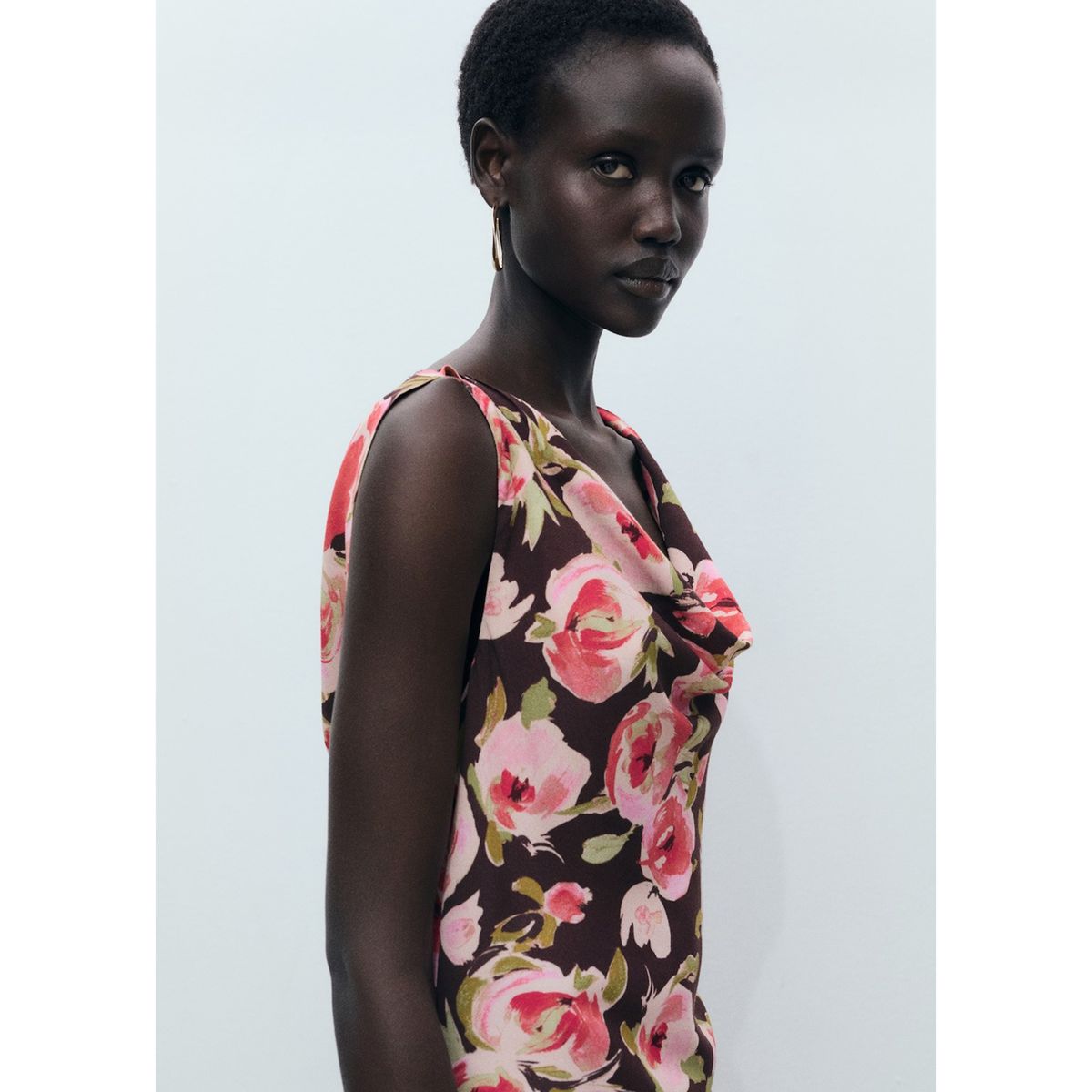 MANGO - Vestido Largo Casual Mujer Mango