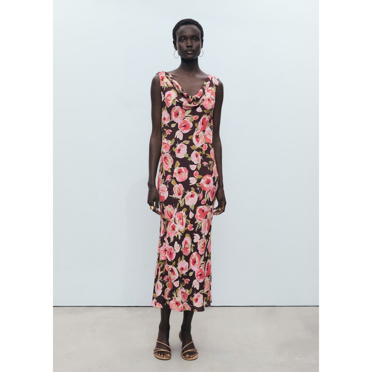 MANGO - Vestido Largo Casual Mujer Mango