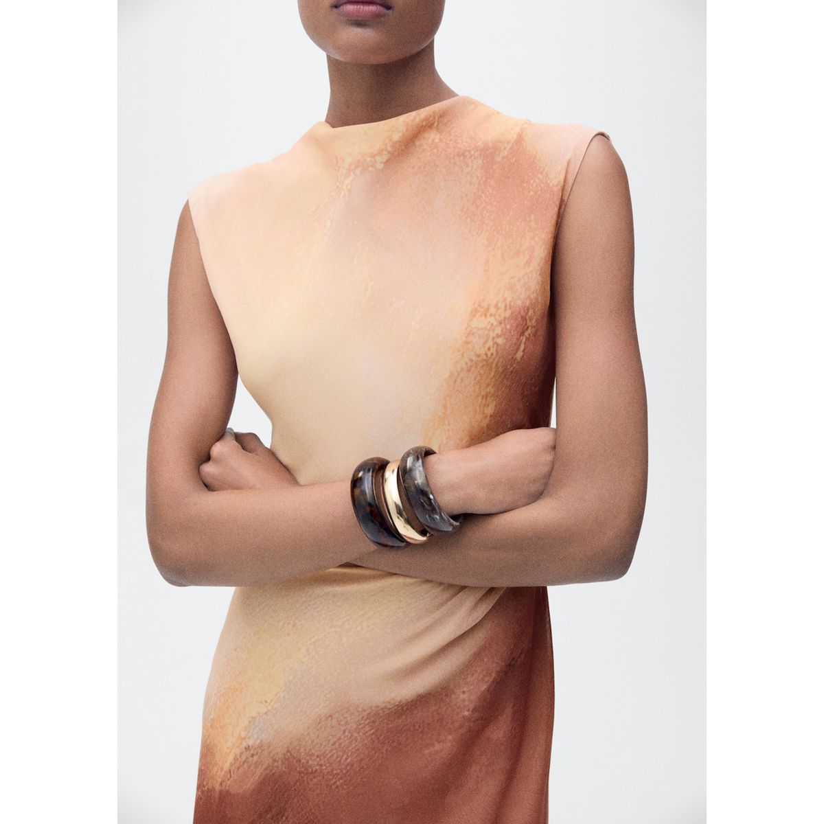 MANGO - Vestido Largo Casual Mujer Mango