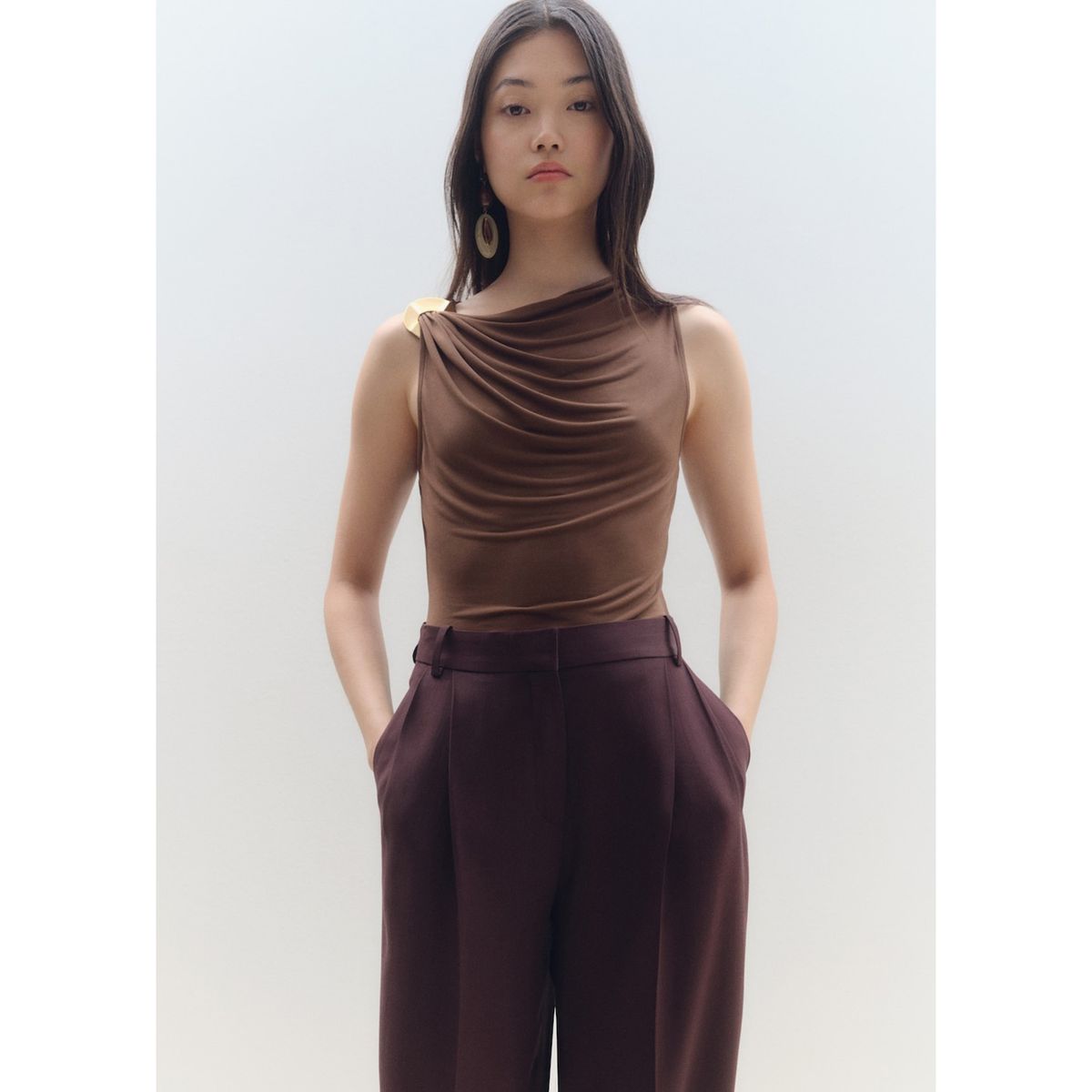 MANGO - Top Casual Mujer Mango