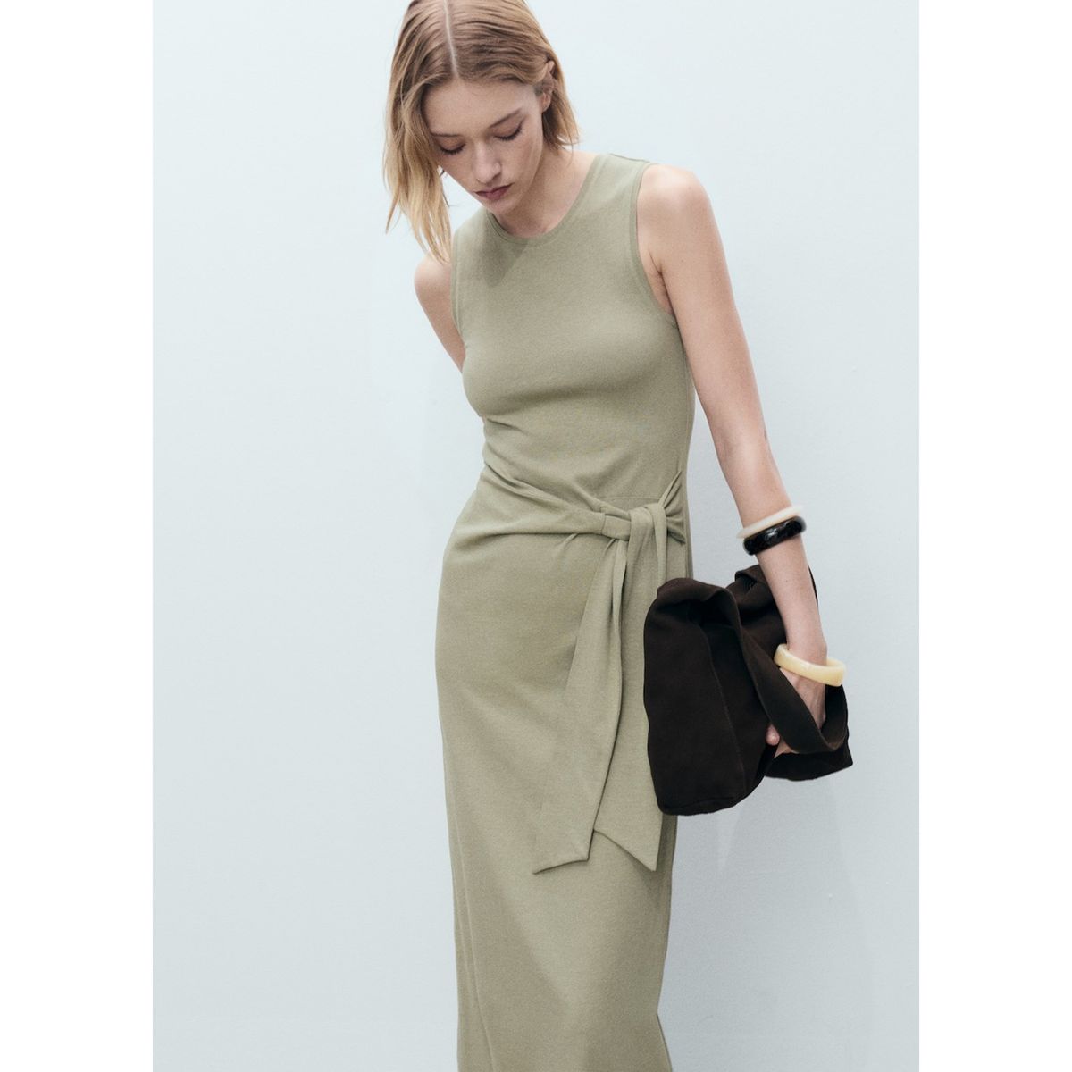 MANGO - Vestido Largo Mujer Mango