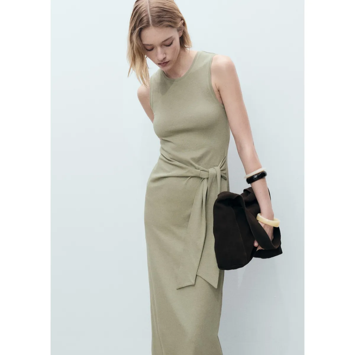 MANGO - Vestido Largo Mujer Mango