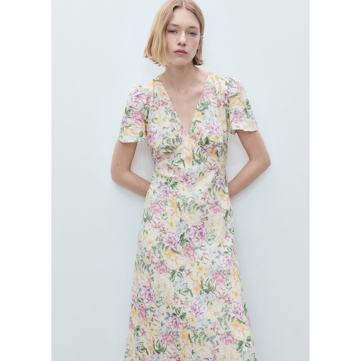 MANGO - Vestido Largo Casual Mujer Mango