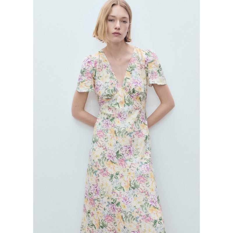 MANGO - Vestido Largo Casual Mujer Mango